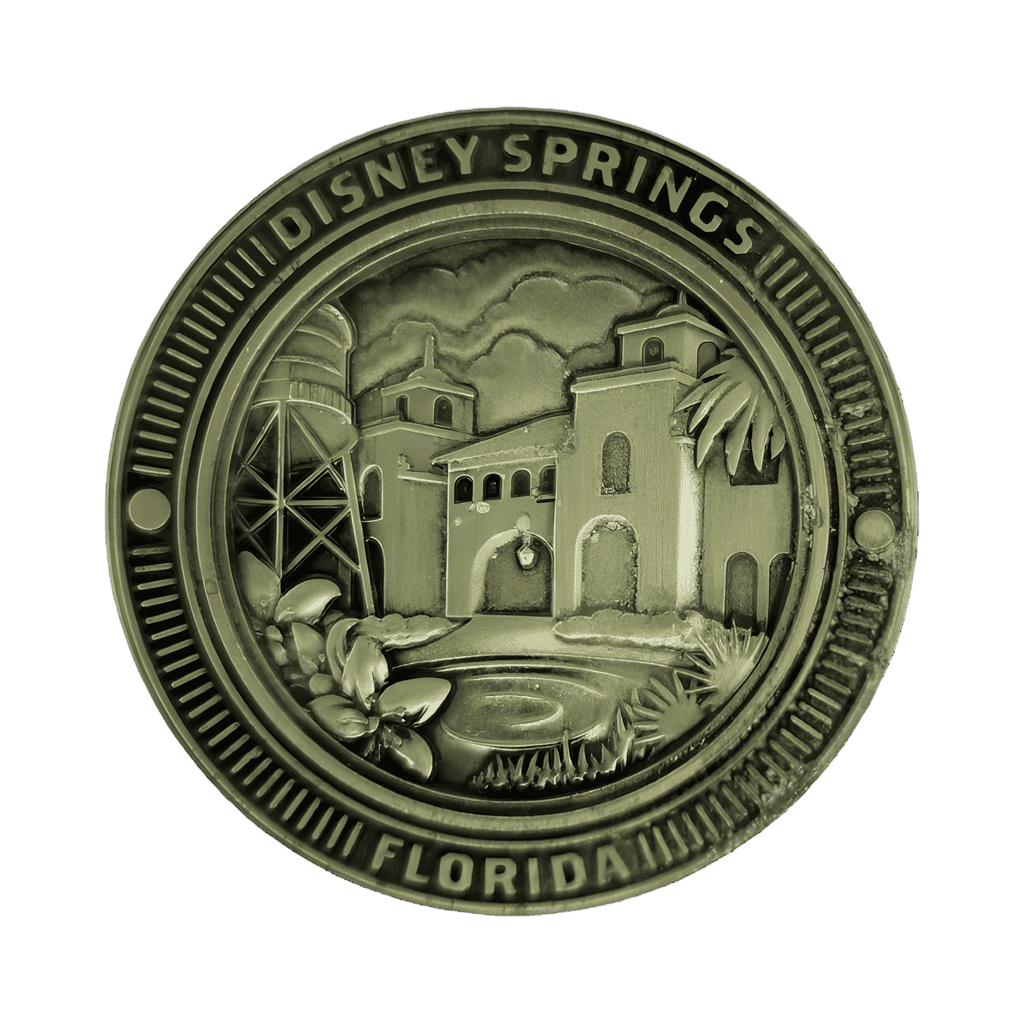Disney Springs Sculpted Coin Medallion Disney pin