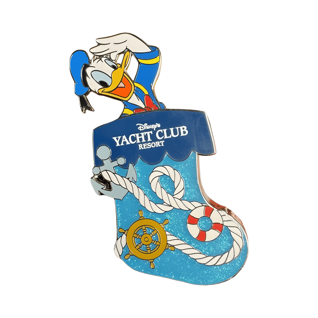Yacht Club Resort Christmas Stocking - Donald Duck Disney pin