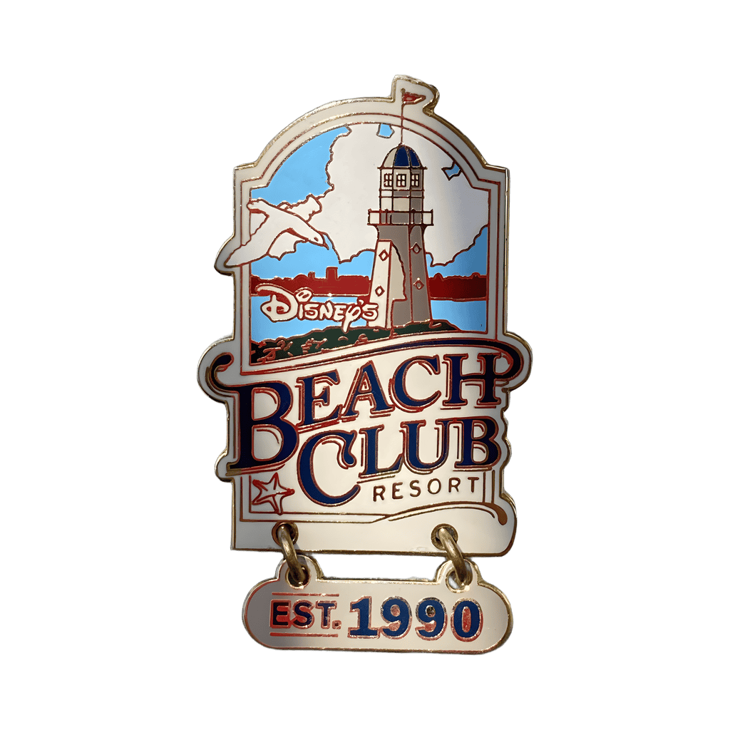 Disney's Beach Club Resort Est. 1990 Dangle - Lighthouse Disney pin