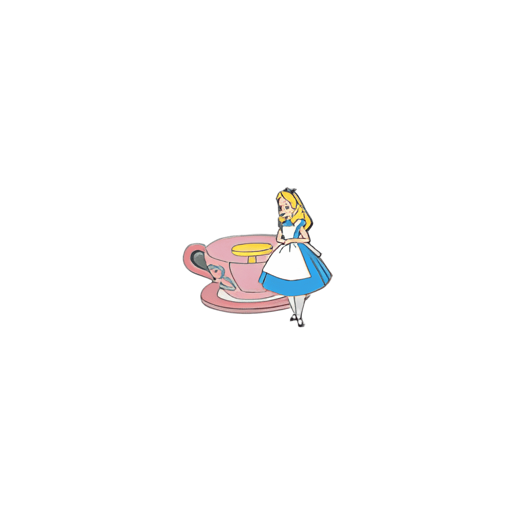 Alice at the Mad Tea Party Disney pin