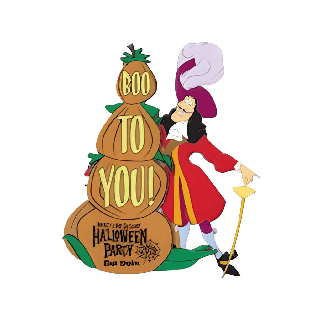 Boo to You Captain Hook Disney pin