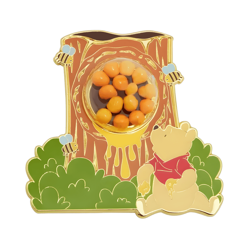 Winnie the Pooh Tree Stump Shaker Dome Disney pin