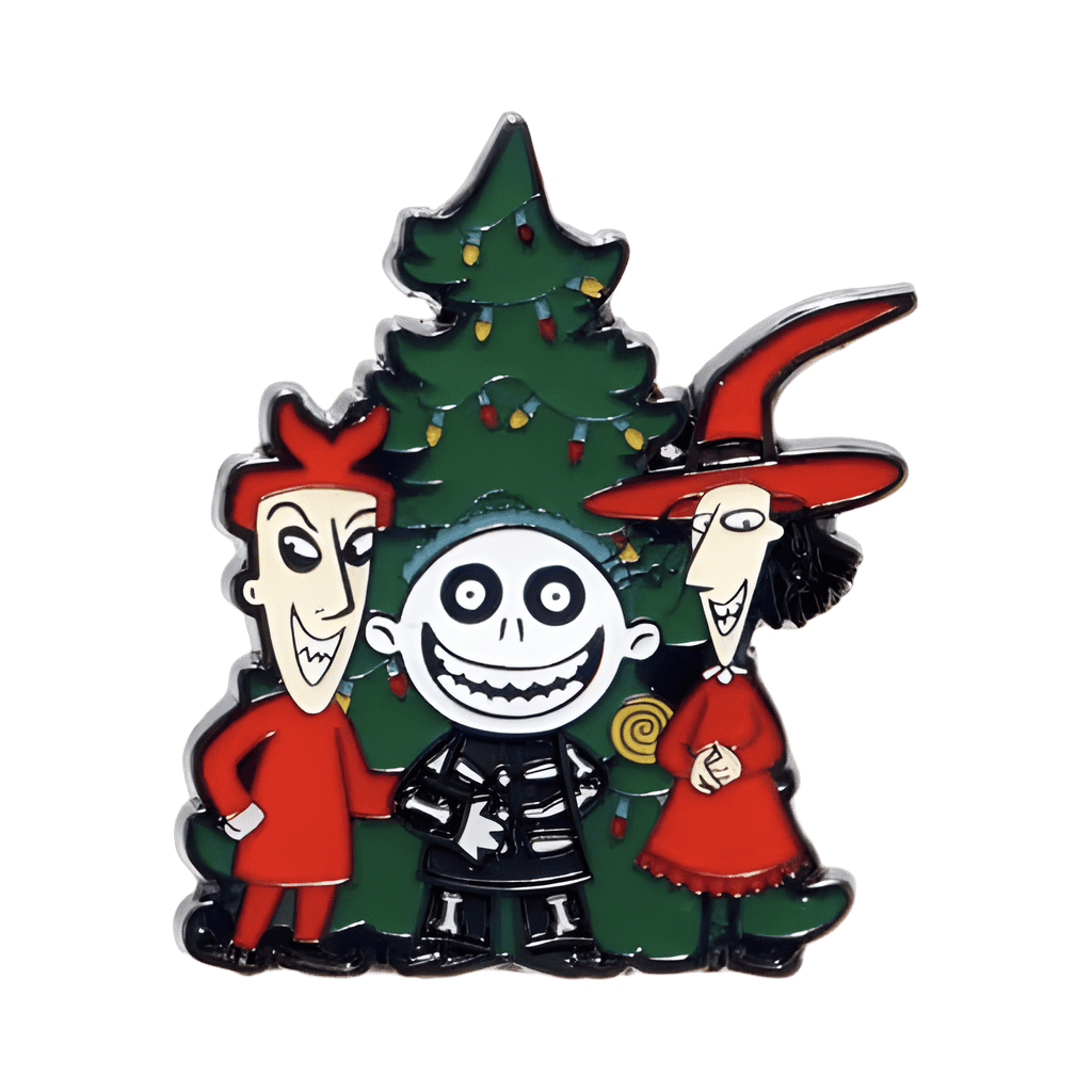 Lock, Shock and Barrel in Front of Christmas Tree Disney pin