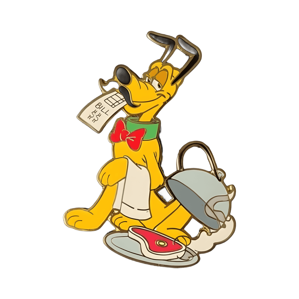 Pluto restaurant worker Disney pin