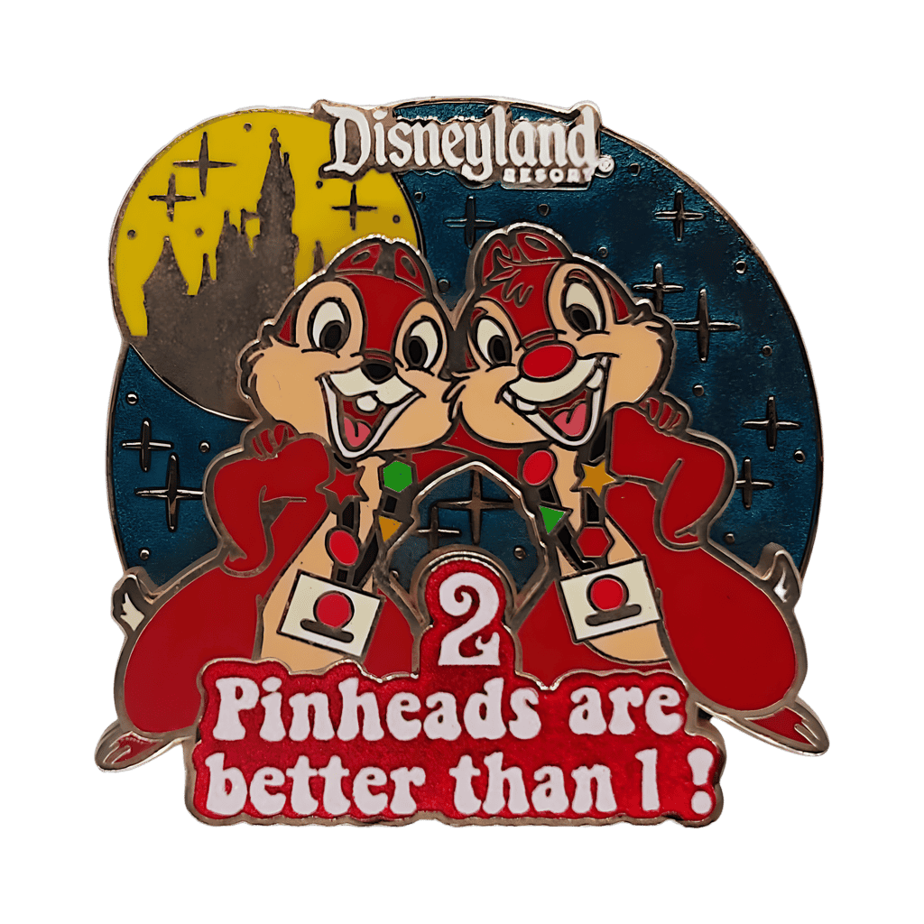 2 pinheads are better than 1 - Chip & Dale Disney pin