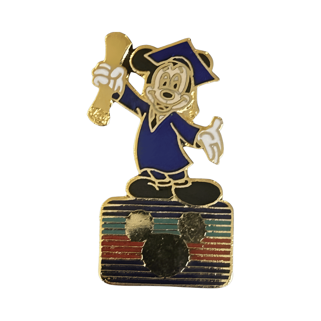 Graduation Mickey with Disney Channel Logo Disney pin