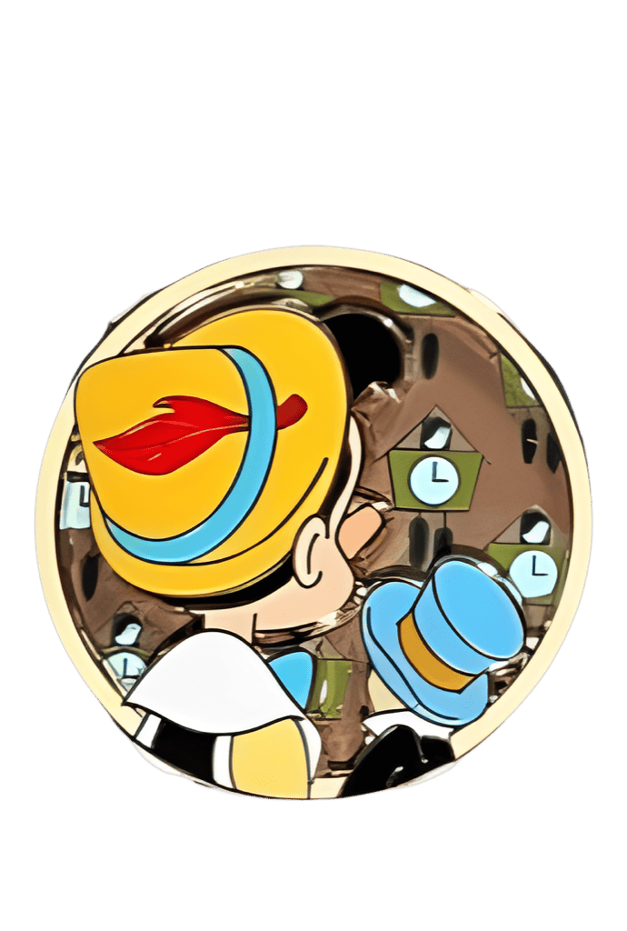 Pinocchio and Jiminy Cricket Disney pin