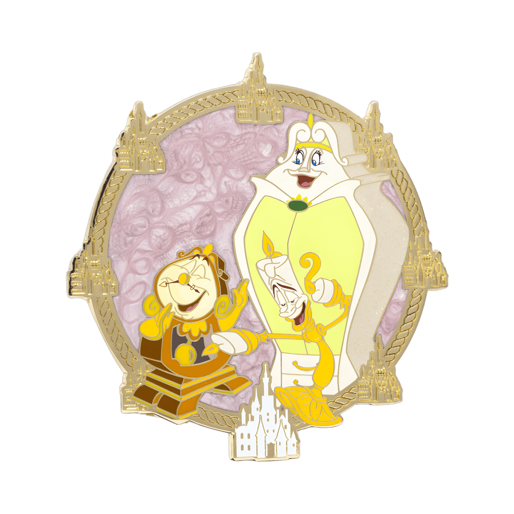 Cogsworth, Lumiere, and Armoire Disney pin
