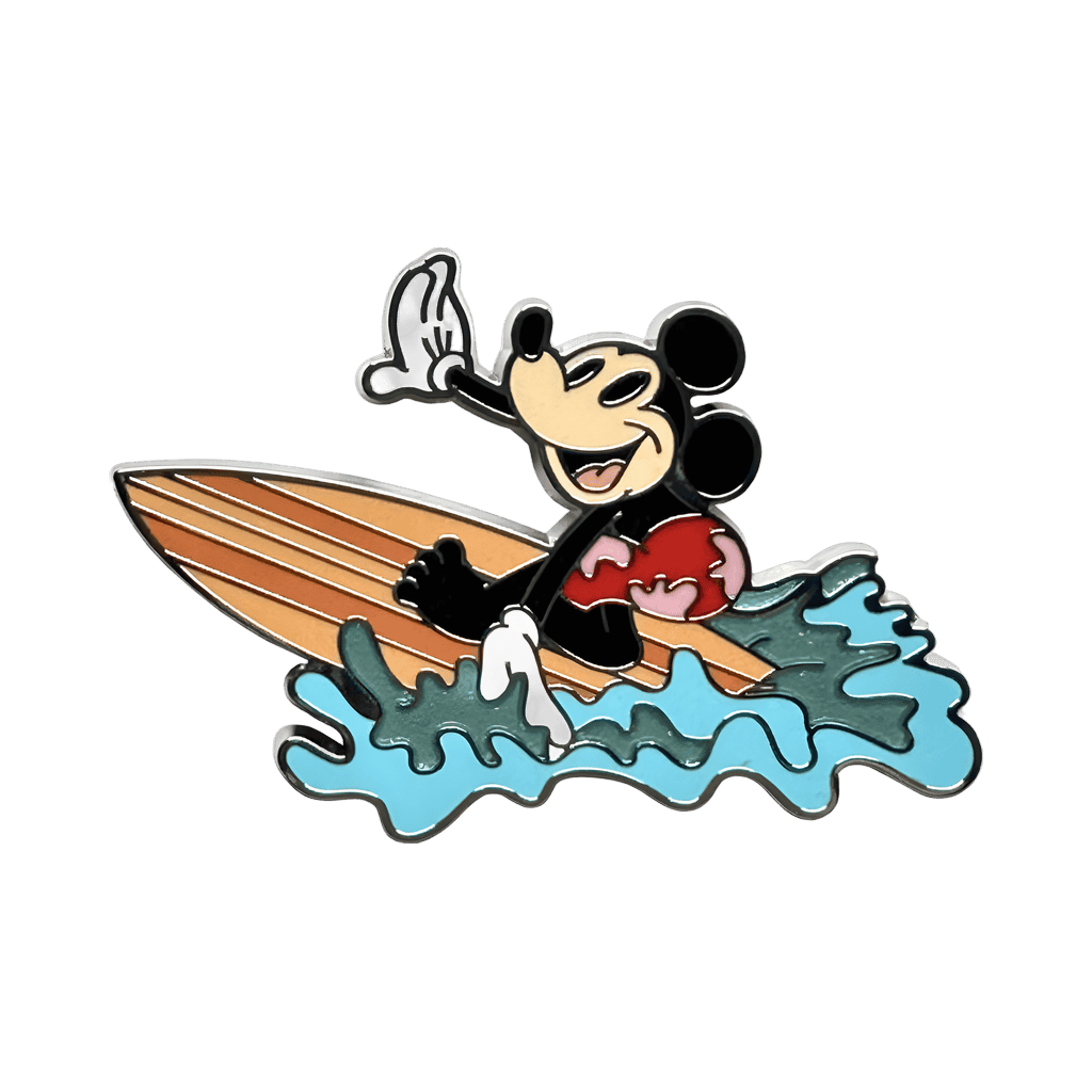 Mickey & Minnie Surfing Set - Mickey Mouse on Surfboard Disney pin