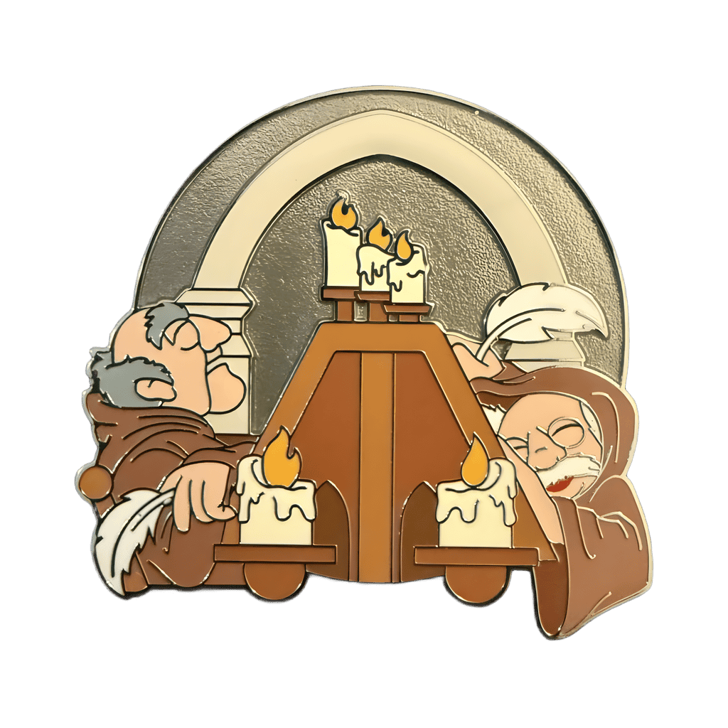 Statler & Waldorf as The Sleeping Monks on Spaceship Earth Disney pin
