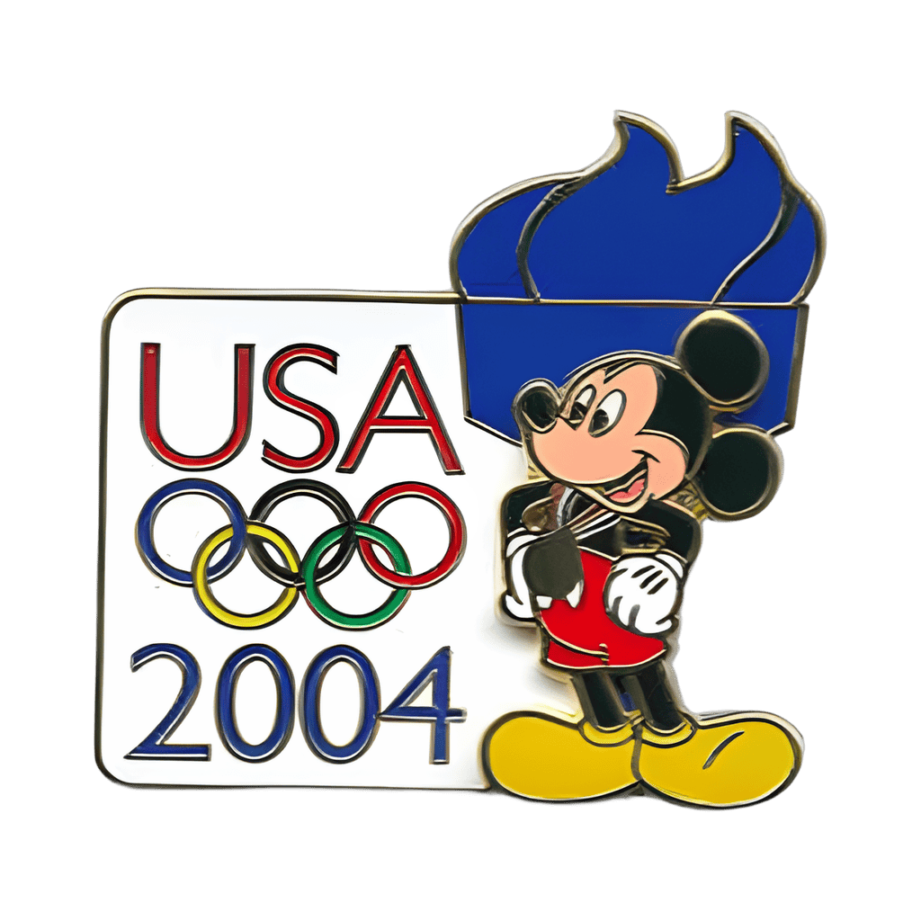DVC - USA Olympics Logo - Mickey Mouse with Blue Torch Disney pin