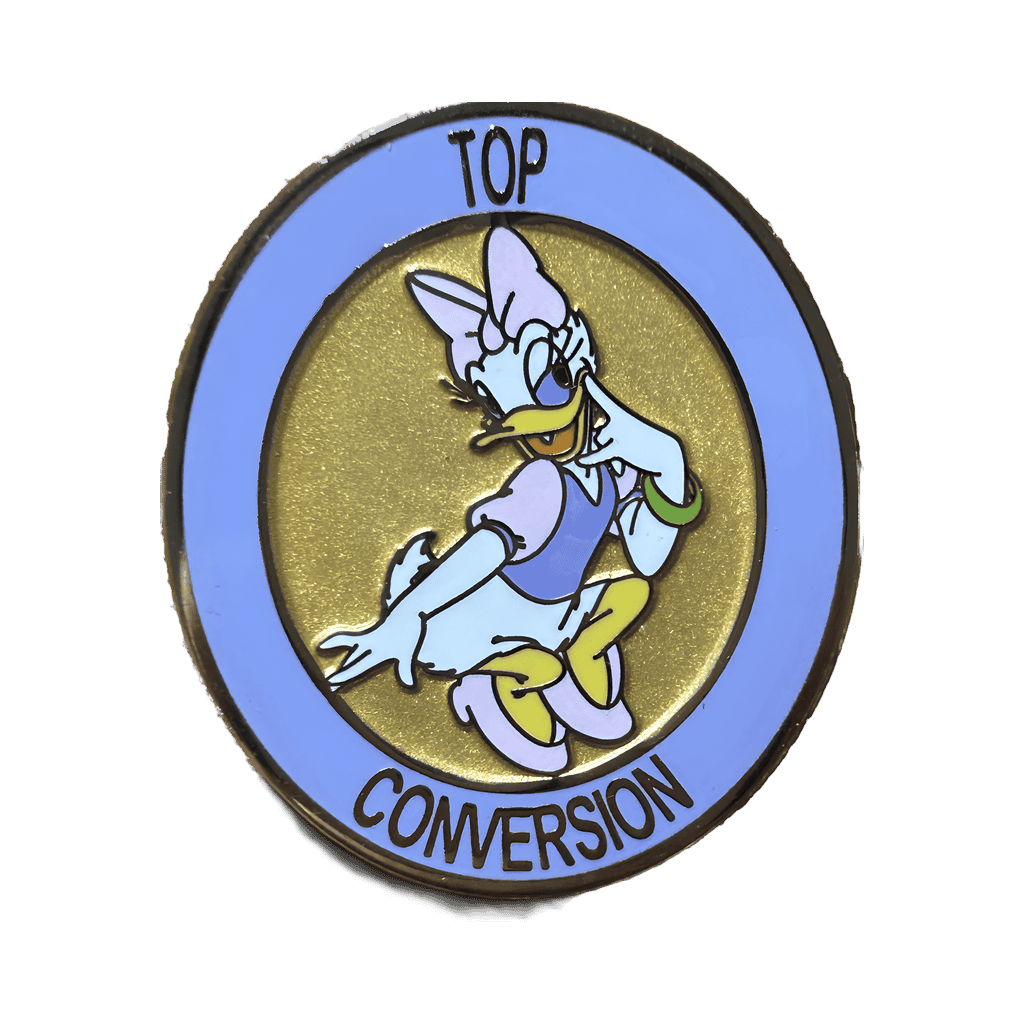 Disneyland Travel Company Top Conversion Award Pin - Daisy Disney pin
