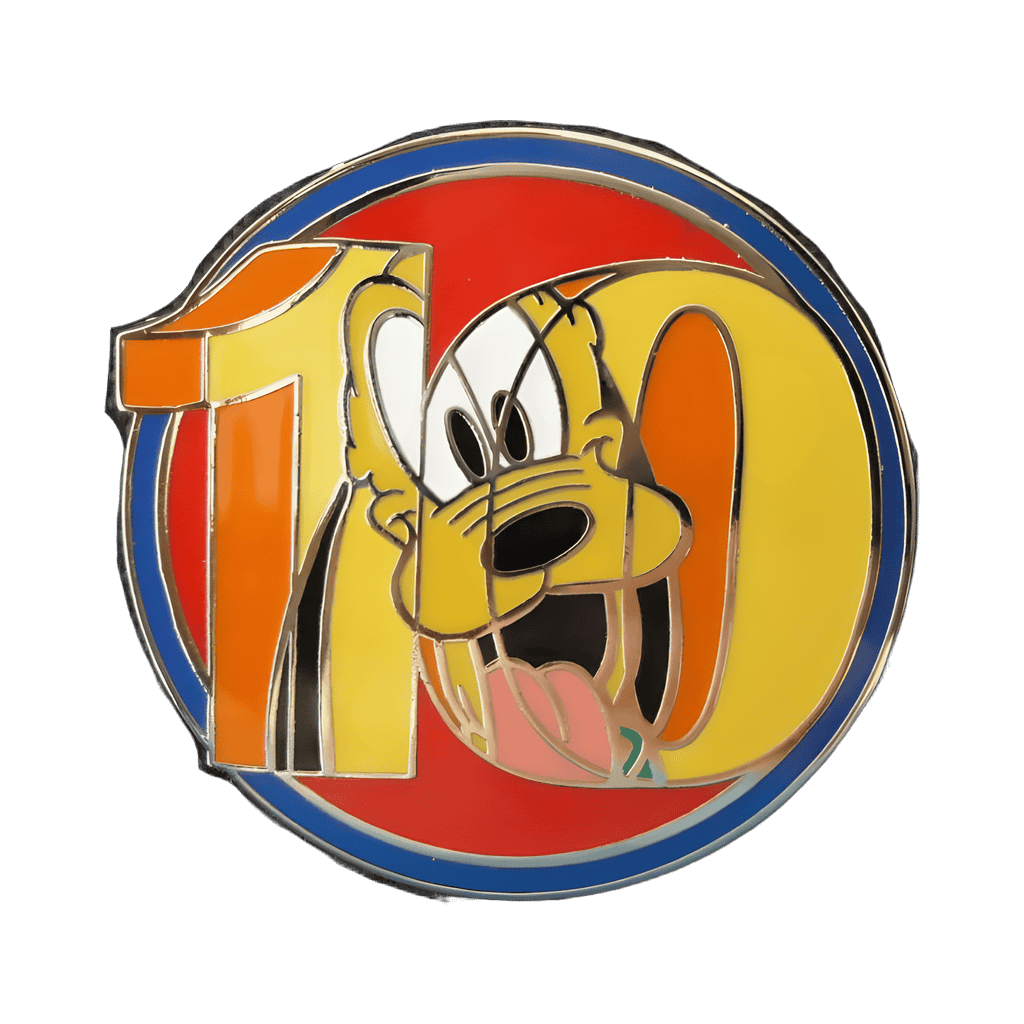 Character Circles Mystery Collection — Pluto (Red Background) Disney pin