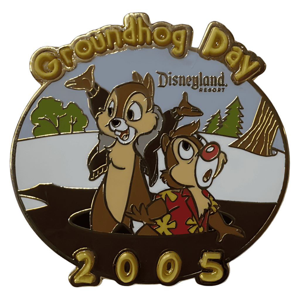 Chip and Dale Groundhog Day 2005 Disney pin