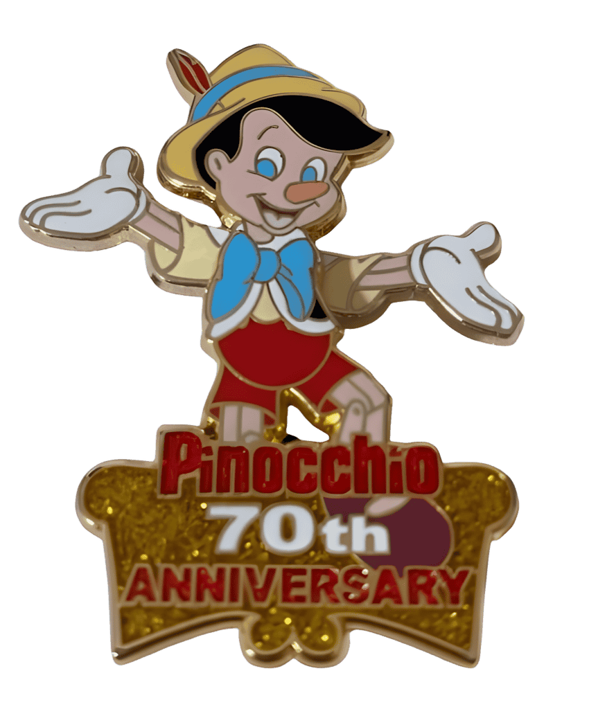 Pinocchio 70th anniversary Disney pin
