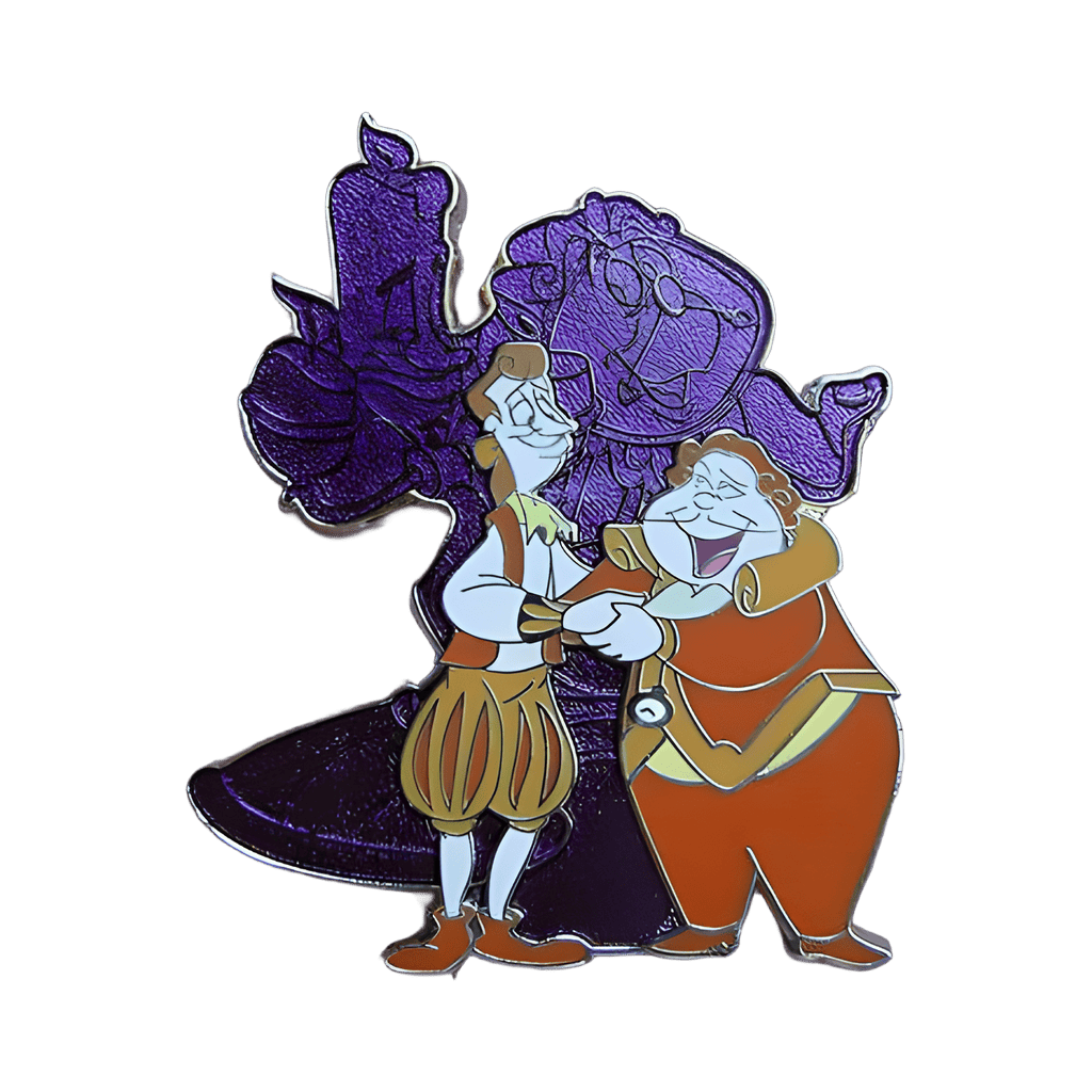 Beauty and the Beast Human Again Set - Cogsworth and Lumiere Disney pin