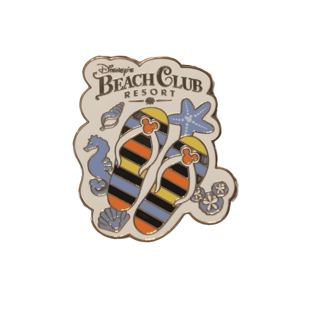 Beach Club Resort Flip Flops Disney pin