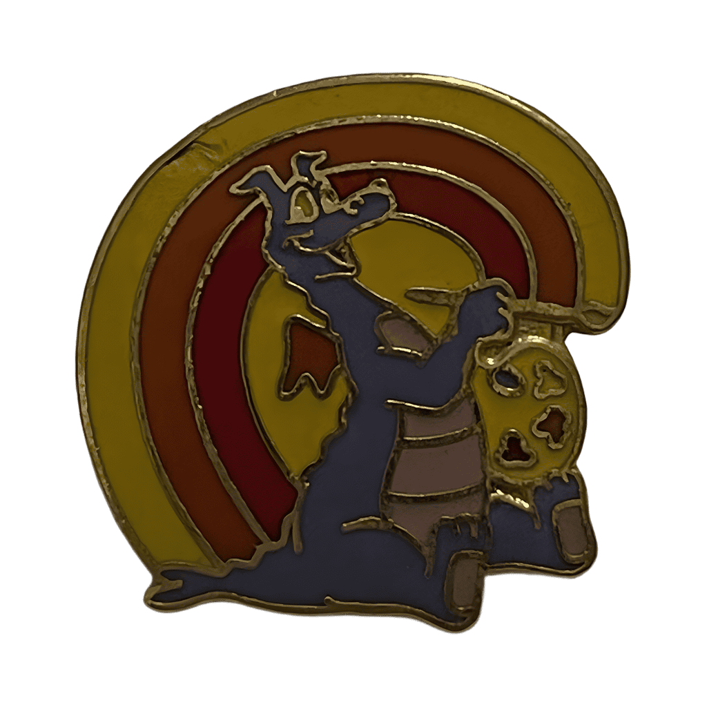 Figment Painting a Rainbow Disney pin