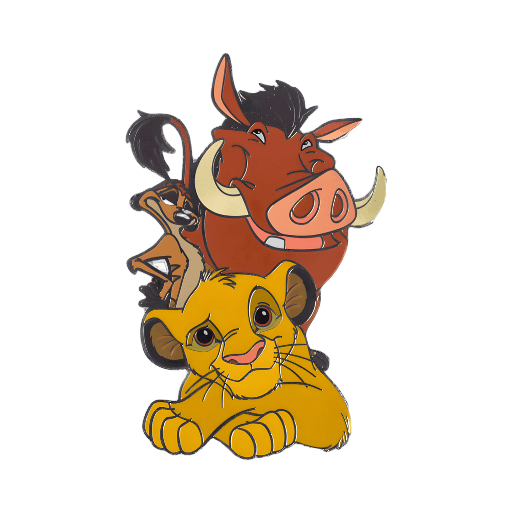 Simba Timon Pumbaa Stack Disney pin