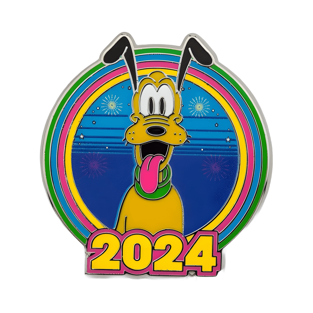 Brave New World Pin Trading Lanyard Starter Set - Pluto Disney pin
