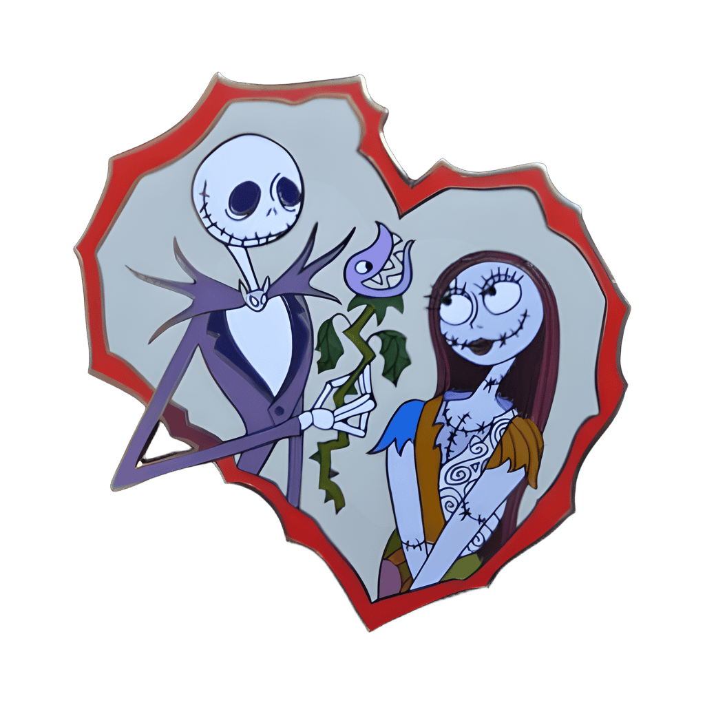Jack and Sally Disney pin