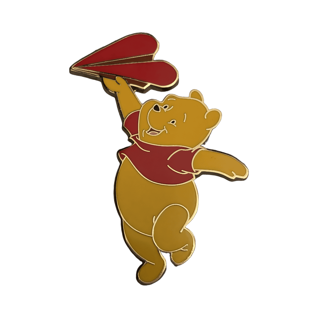 Winnie the Pooh flying Love Heart Kite Disney pin