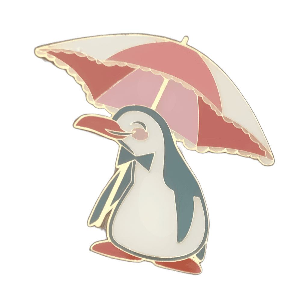 Mary Poppins Penguin with Umbrella Disney pin