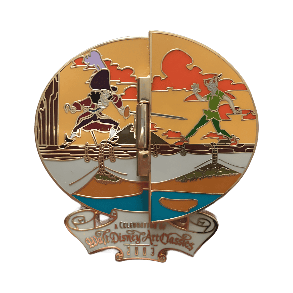 Peter Pan & Captain Hook Walt Disney Art Classics 2003 Disney pin