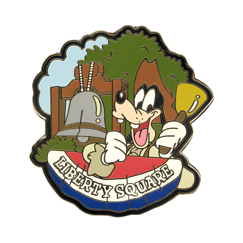 Liberty Square - Goofy and the Liberty Bell Disney pin