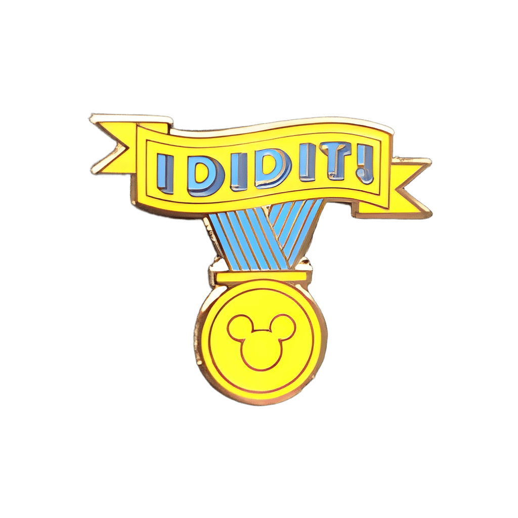 I Did It Medal Disney pin