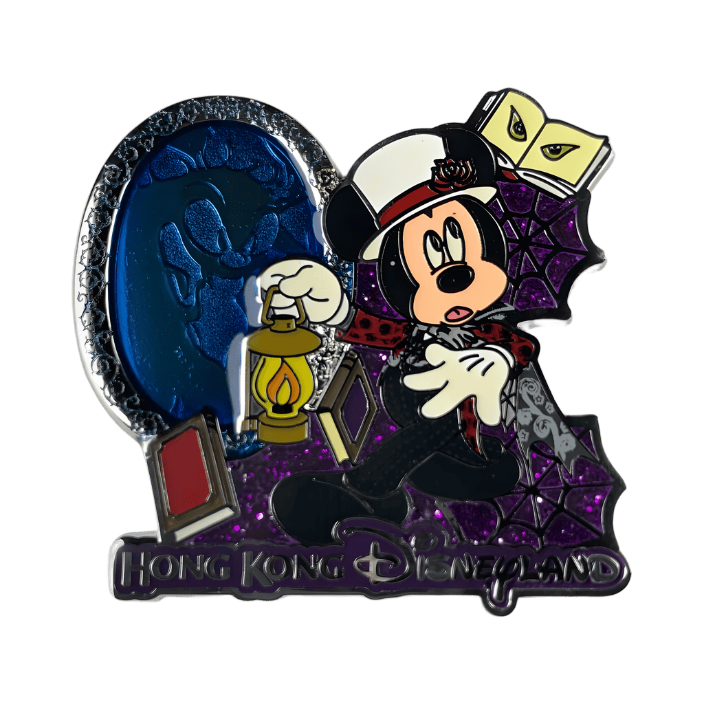 Mickey Mouse with Haunted Mirror and Book Disney pin