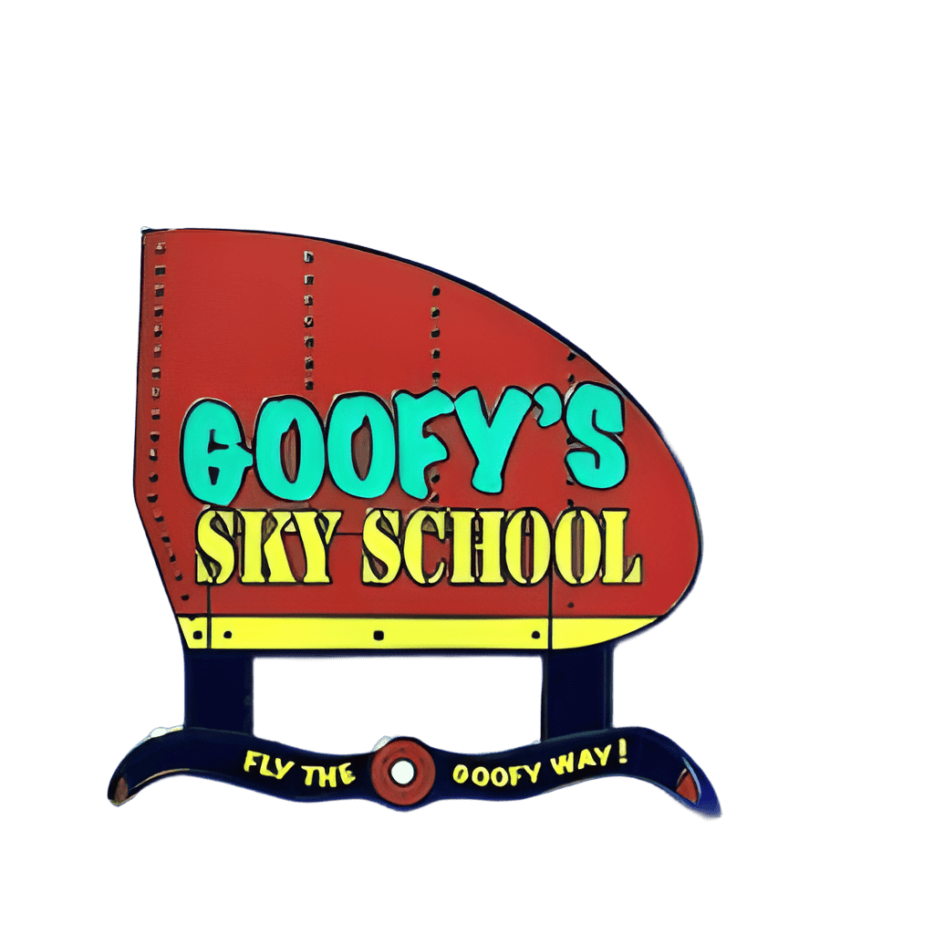Goofy’s Sky School Attraction Marquee Disney pin