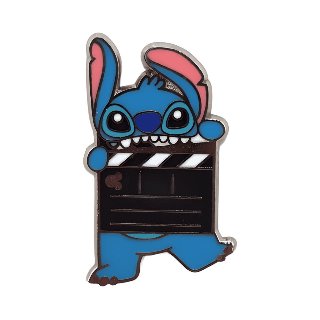 Stitch with Clapboard Disney pin