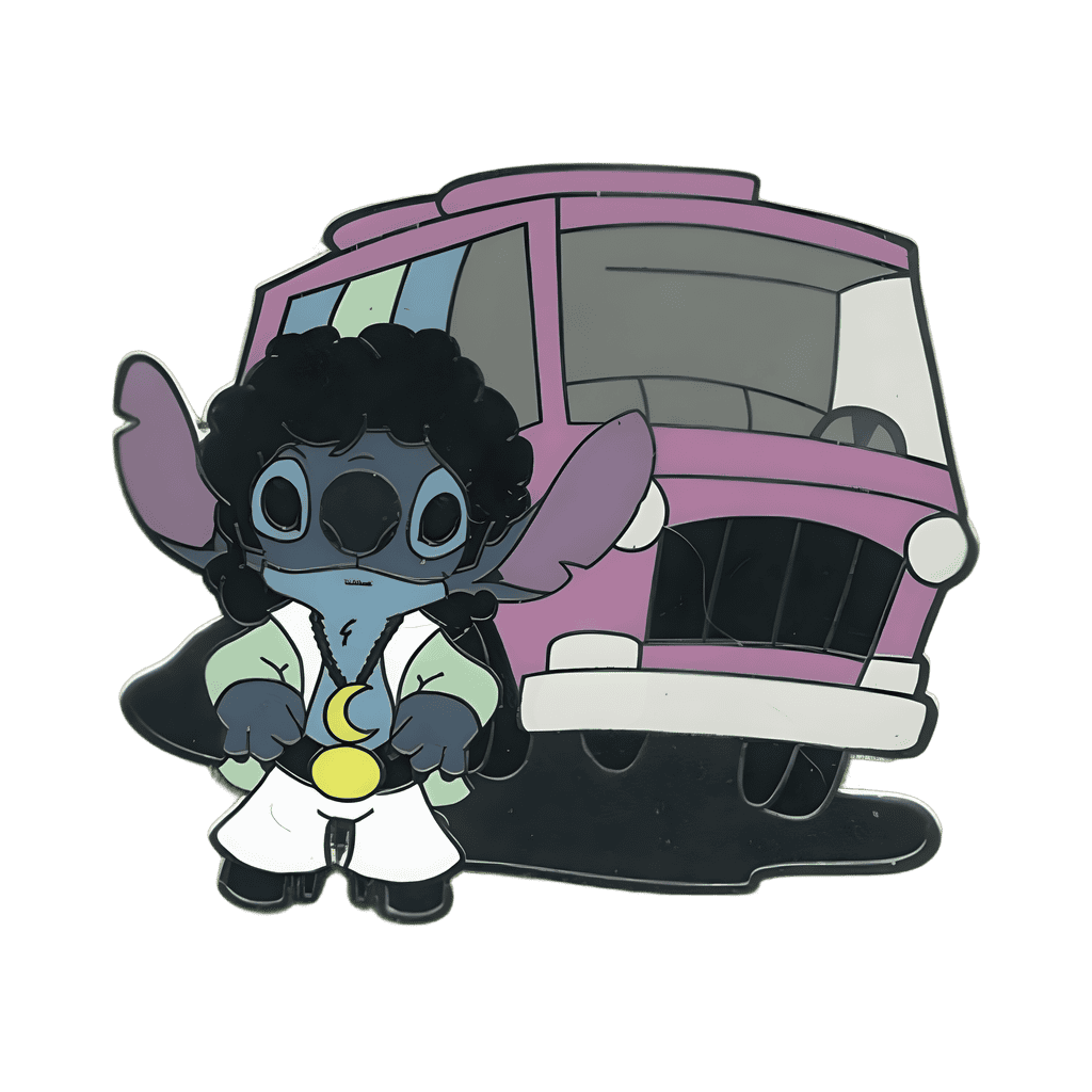 Stitch with Afro and Van Disney pin