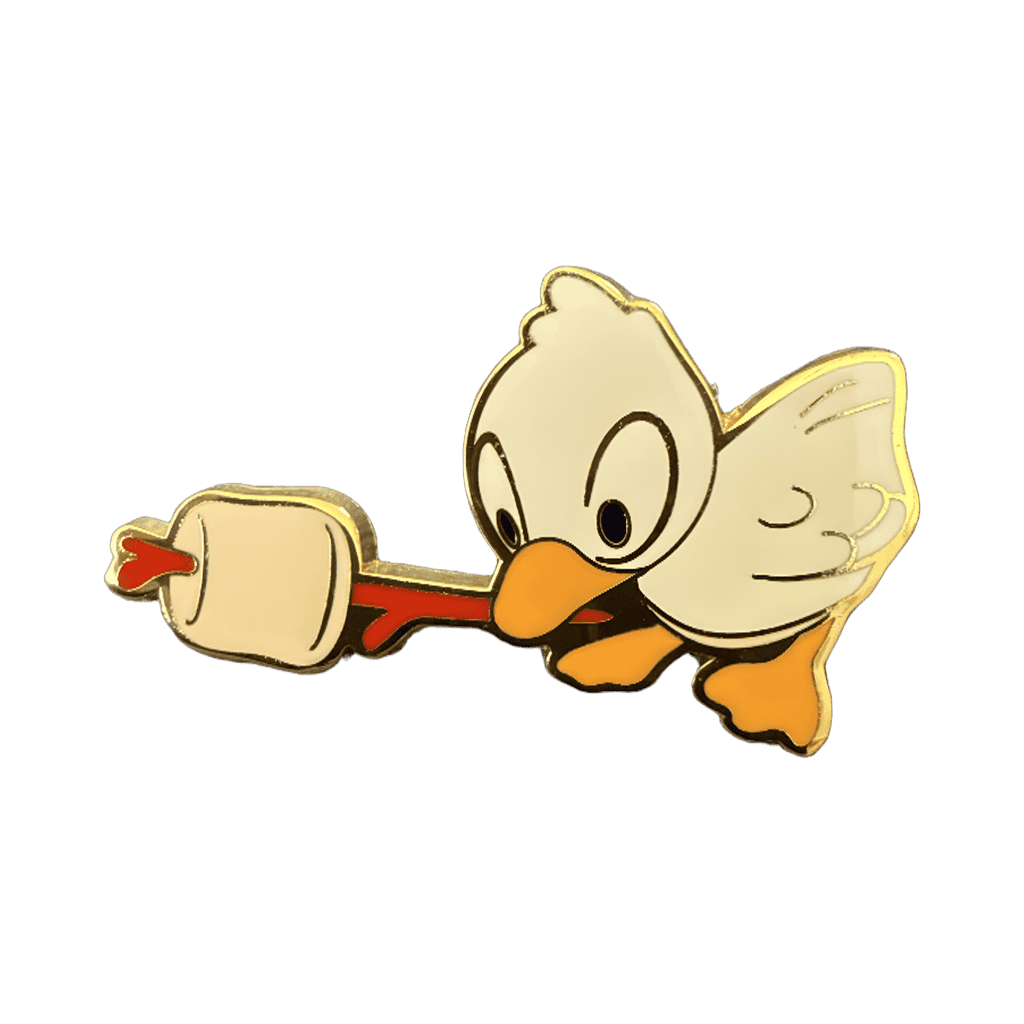 Duckling with Marshmallow Disney pin