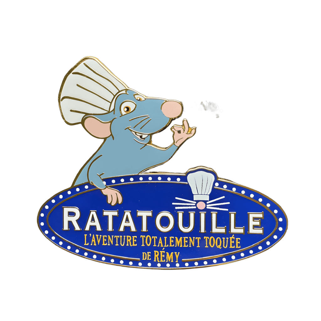 Ratatouille Attraction Logo Disney pin