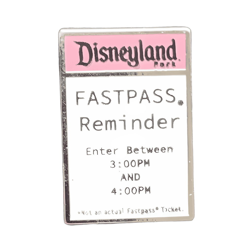 Fastpass Disney pin