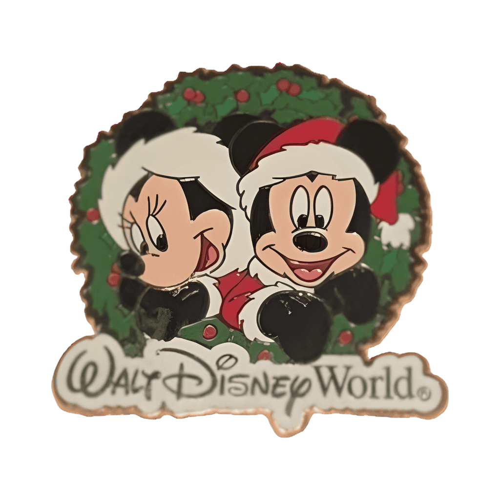 Mickey and Minnie Mouse Wreath Disney pin