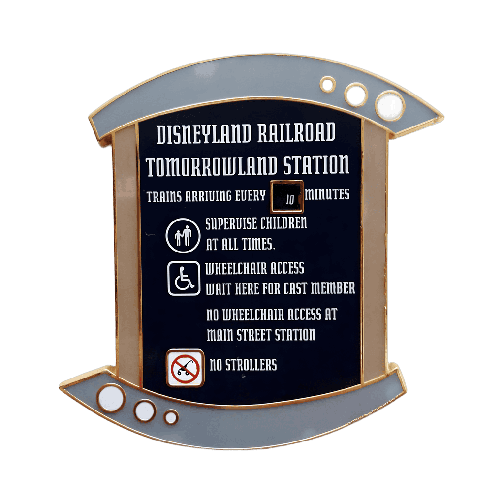 Disneyland Railroad Tomorrowland Station Disney pin