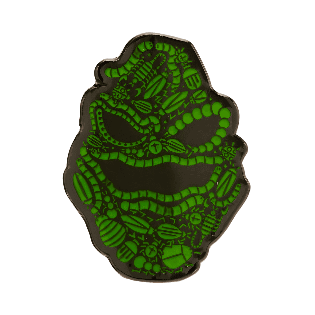 Glow in the Dark Oogie Boogie Bugs Face Disney pin