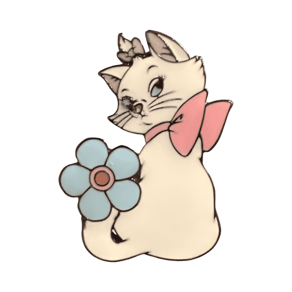 Marie with a Blue Flower Disney pin