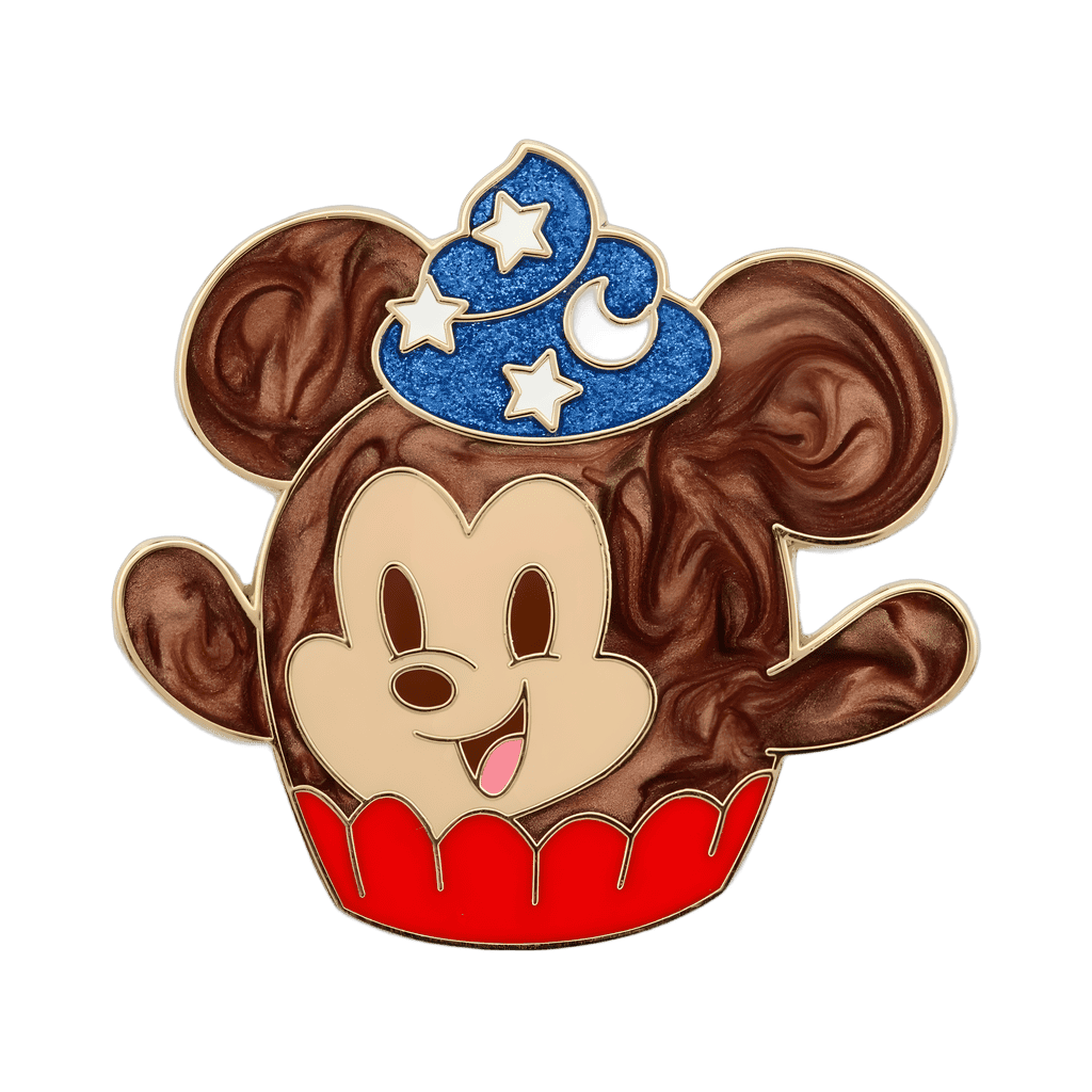 Sorcerer Mickey Mouse Chocolate Mousse Cupcake Disney pin