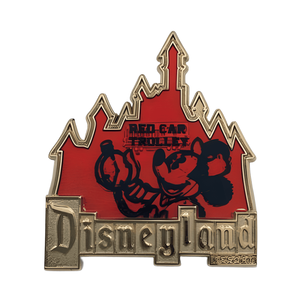 Red Car Trolley Mickey Disney pin
