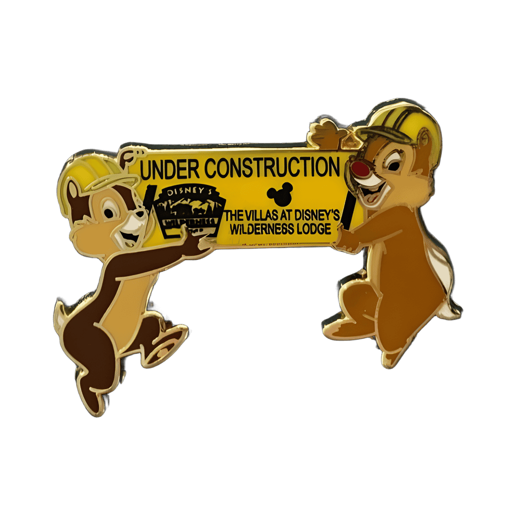 Under Construction Sign Disney pin