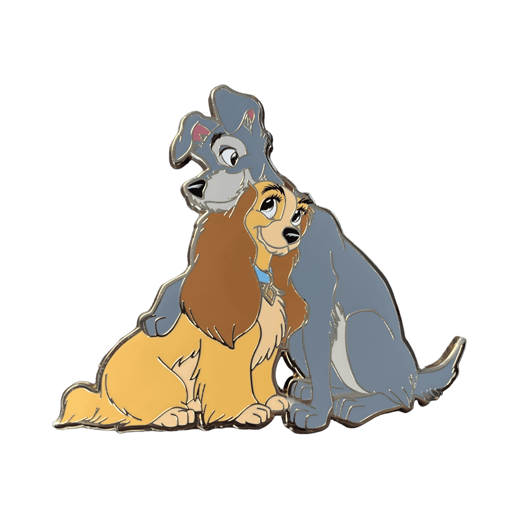 Lady and the Tramp Hug Disney pin