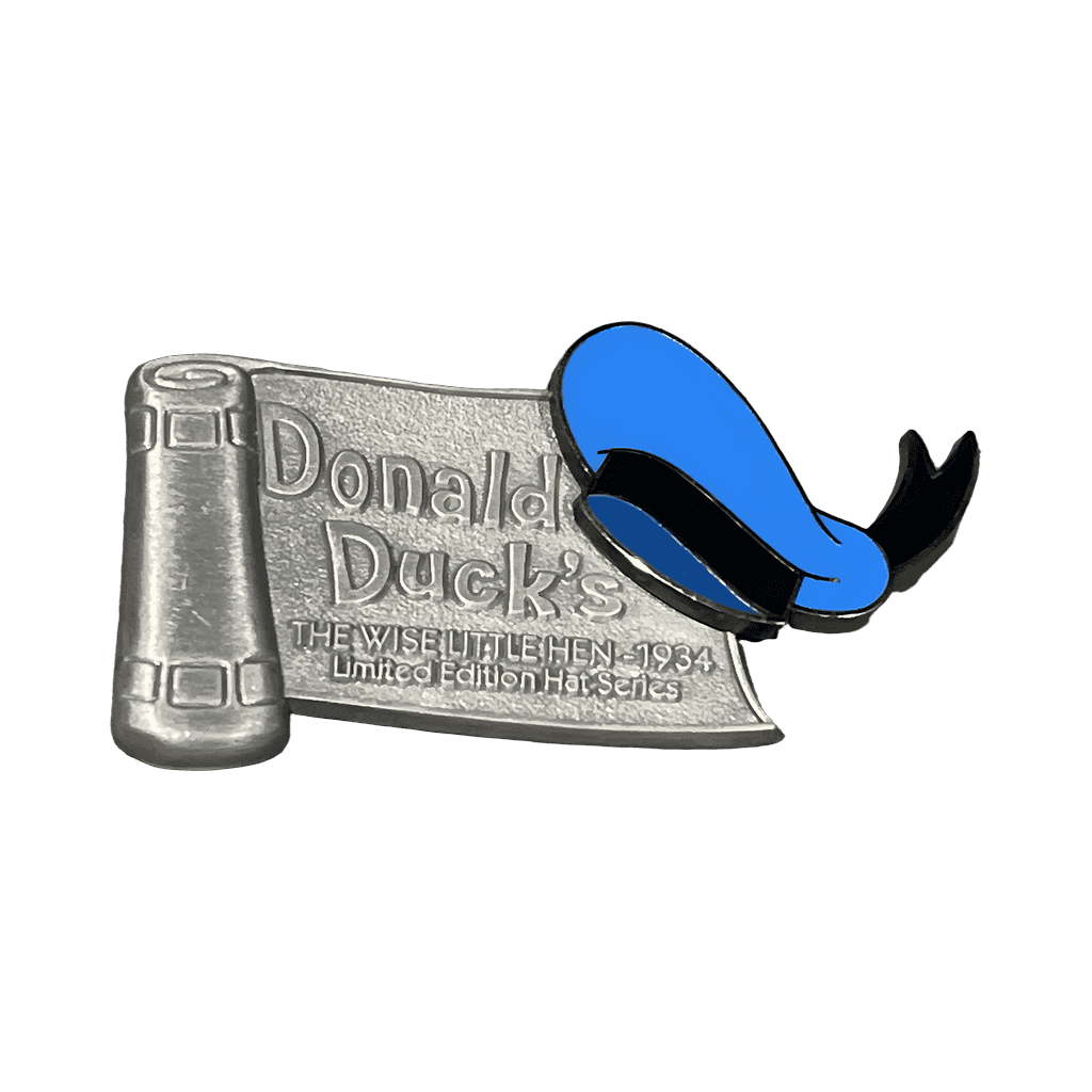 Donald Duck Hat on Scroll Disney pin