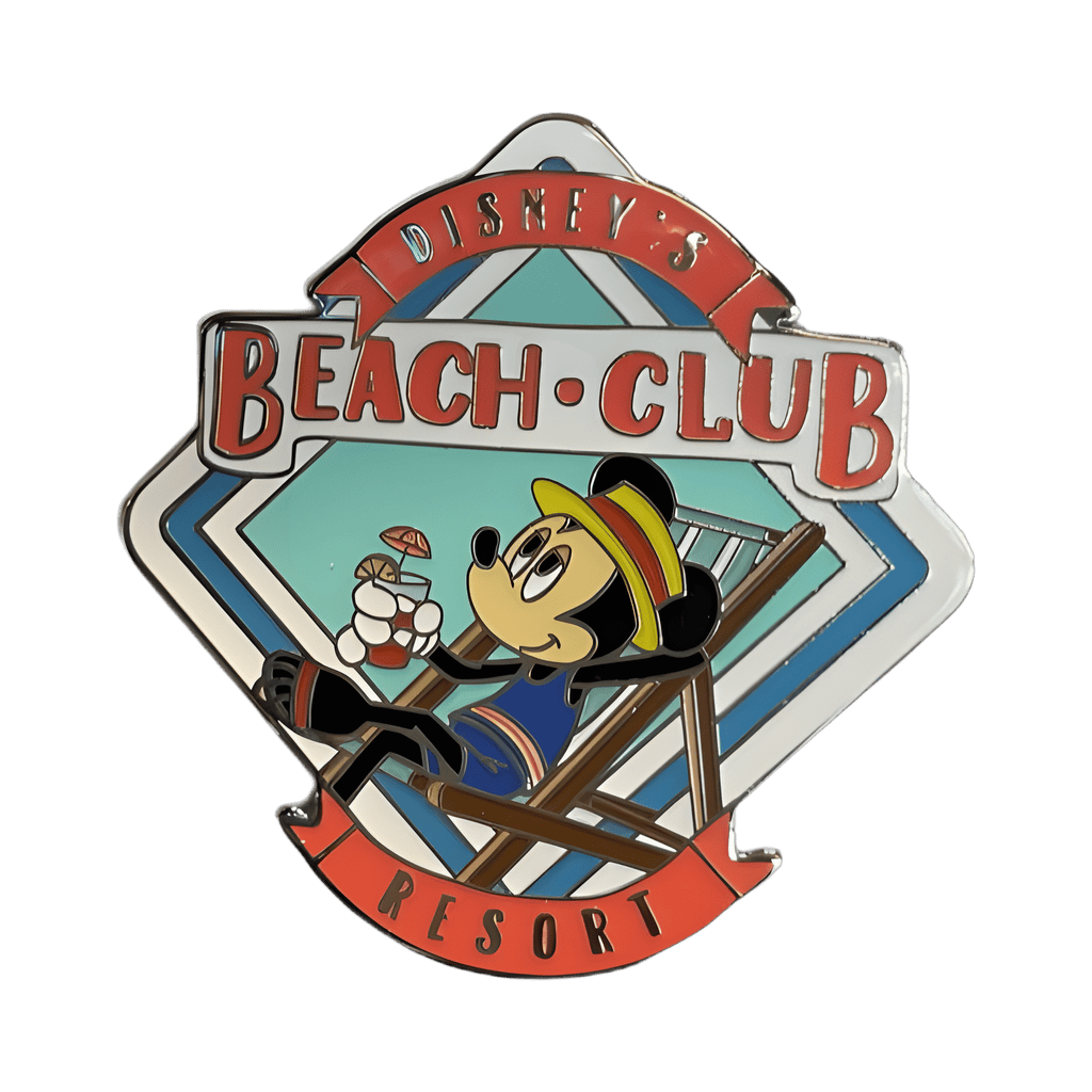WDW Beach Club Resort Mickey Mouse in Deck Chair Disney pin