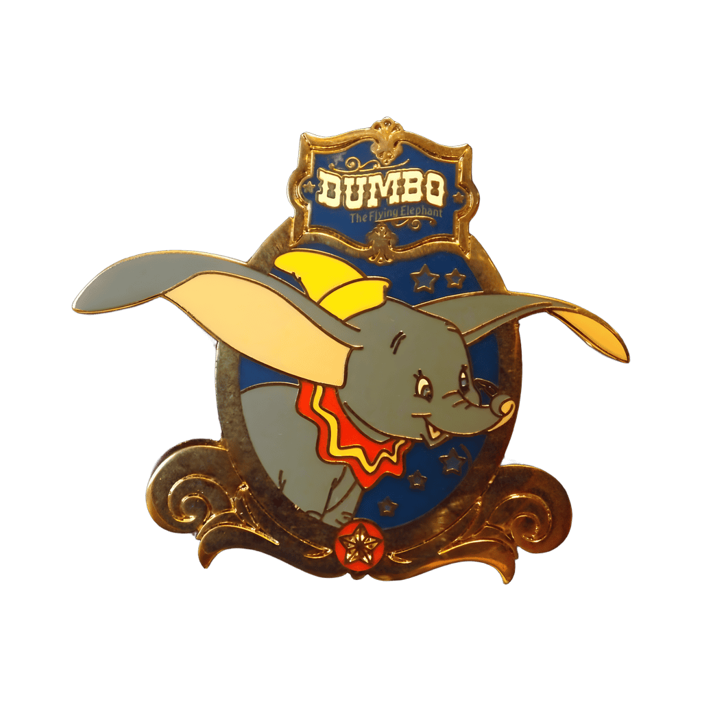 Dumbo The Flying Elephant Gold Frame Disney pin