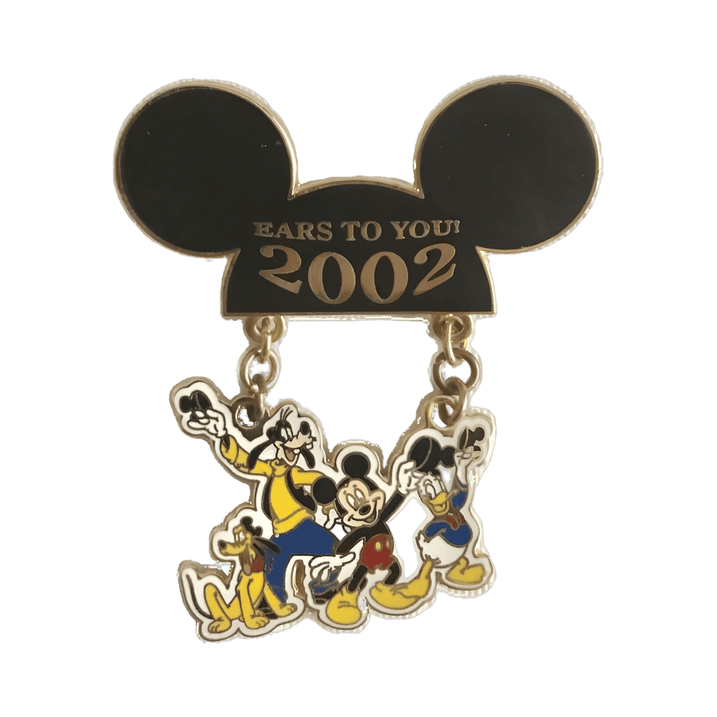 Ears to You! 2002 - Goofy, Pluto, Mickey and Donald Dangle Disney pin