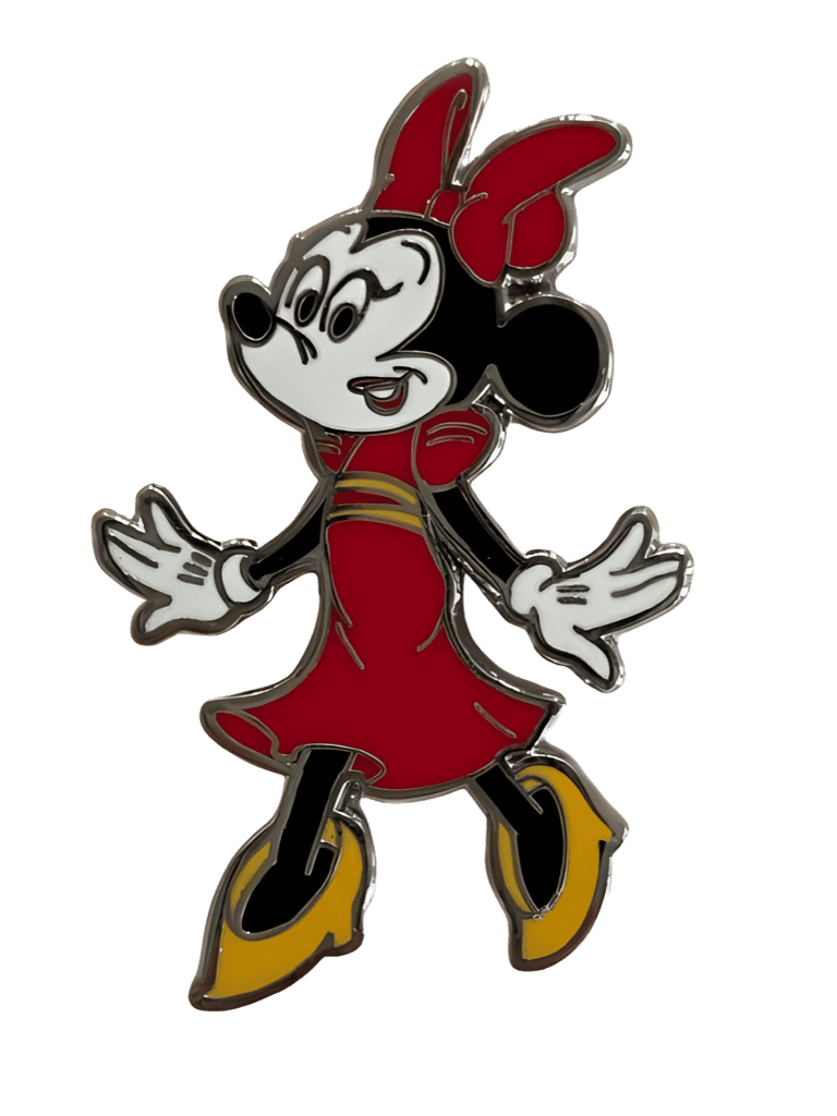 Minnie in Flowy Red Dress with Arms Out Disney pin